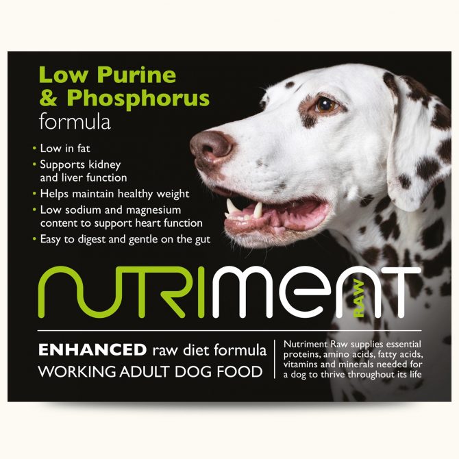 Nutriment Low Purine & Phosphorus Support 500G & 1.4KG | Raw Dog Food