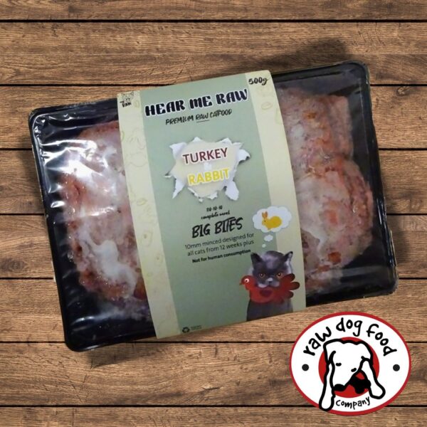 Hear Me Raw Cat - Turkey & Rabbit 500g