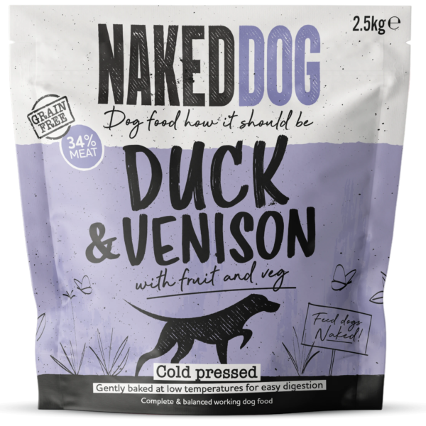 Naked Dog Premium Cold Pressed Duck & Venison 2.5KG
