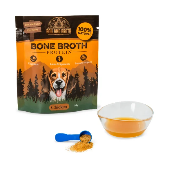 Boil & Broth Chicken Bone Broth for Dogs & Cats 50g