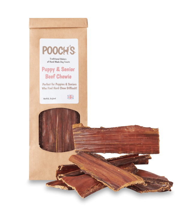 Pooch's Puppy & Senior Beef Chewie 100g